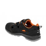 Sandále Bennon Nux S1P ESD NM - čierne-oranžové
