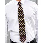 Kravata Premier Workwear Sports Stripe - čierna-zlatá