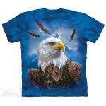 Tričko unisex The Mountain Guardian Eagle - modré