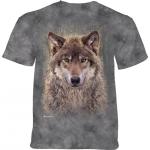 Tričko unisex The Mountain Grey Wolf Forest - šedé