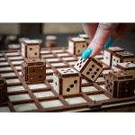 3D drevené puzzle EWA Doskové hry Game Set - hnedé
