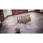 3D dřevěné puzzle EWA Mini Bowling - hnědé