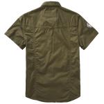 Košeľa s krátkym rukávom Brandit Luis Vintageshirt - olivová