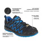 Sandále Bennon Knitter S1 ESD - čierne-modré