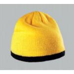 Čepice pletená K-Up Beanie Contrast - žlutá-bílá