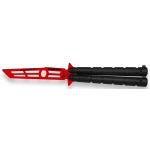 Nůž motýlek K25 Trainer - černý-červený