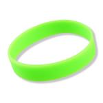 Silikonový náramek - světle zelený