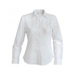 Košile dámská s dlouhým rukávem Kariban Perfect - bílá