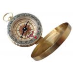 Kompas s krytom Acra Classic - zlatý