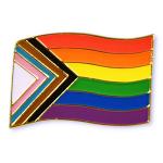 Odznak (pins) 20mm duhová vlajka LGBT Pride - barevný