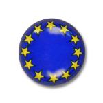 Odznak (pins) 9mm okrúhly vlajka Európska únia (EÚ) - farebný