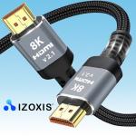 Kabel Izoxis HDMI 2.1 19909 2 m - šedý