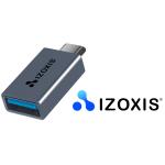 Adaptér Izoxis USB 3.0 USB Type-C - šedý