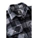 Košile Brandit Jeff Fleece - šedá-černá