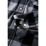 Košile Brandit Jeff Fleece - šedá-černá