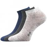 Ponožky Boma Hoho 3 páry (modré, 2x šedé)