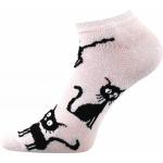 Ponožky dámske Voxx Cats 3 páry (čierne, biele, šedé)