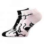 Ponožky dámské Voxx Cats 3 páry (černé, bílé, šedé)
