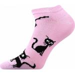 Ponožky dámské Voxx Cats 3 páry (modré, 2x růžové)