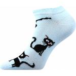 Ponožky dámske Voxx Cats 3 páry (modré, 2x ružové)