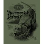 Tričko poľovnícke Bad Badger Hannoverský farbiar - olivové