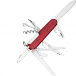 Nôž zatvárací Victorinox Huntsman Translucent - červený