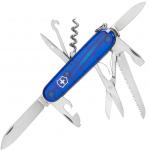 Nůž zavírací Victorinox Huntsman Translucent - modrý (18+)