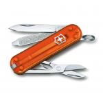Nôž zatvárací Victorinox Classic Translucent - oranžový (18+)