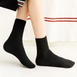Hřejivé ponožky s kožíškem - černé