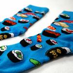 Vtipné ponožky Sushi - modré