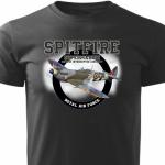 Tričko Striker Supermarine Spitfire - čierne