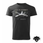 Tričko Striker Boeing F-18 Hornet - čierne