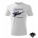 Tričko Striker JAS 39 Gripen - biele