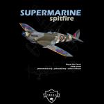 Tričko Striker Supermarine Spitfire Royal - čierne