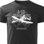 Tričko Striker Lietadlo A-10 Thunderbolt II - čierne