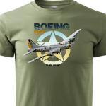 Tričko Striker Lietadlo Boeing B-17 - olivové