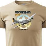 Tričko Striker Lietadlo Boeing B-17 - béžové
