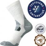 Extra teplé vlnené ponožky Voxx Stabil - biele-sivé
