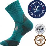 Extra teplé vlnené ponožky Voxx Stabil - modré-zelené
