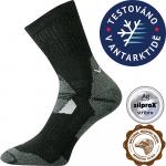 Extra teplé vlnené ponožky Voxx Stabil - čierne-sivé