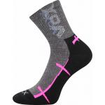 Sportovní ponožky Voxx Walli - šedé-růžové