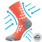 Kompresní ponožky Voxx Finish - oranžové-bílé