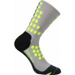 Kompresné ponožky Voxx Finish - svetlo sivé-žlté