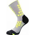 Kompresné ponožky Voxx Finish - svetlo sivé-žlté