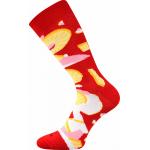 Ponožky Voxx Pizza Hawaii - červené