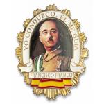 Odznak španělský Francisco Franco - zlatý