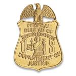 Odznak US Federal Bureau of Investigation (FBI) - zlatý