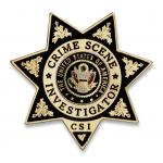 Odznak US Crime Scene Investigator (CSI) - zlatý
