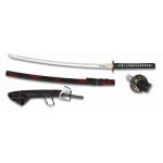 Meč katana Tole 10 72,5 cm s pouzdrem - černý-červený