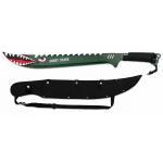 Mačeta Albainox Angry Shark 45 cm - zelená-čierna